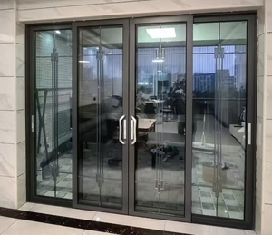 Modern Storm-Proof Double-Glazed Aluminum Partition Sliding Door