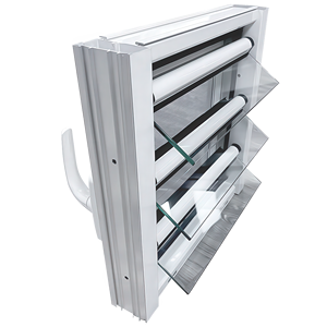 Aluminium Glass Louvers Window Modern Jalousie Window