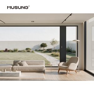 Modern Large Panoramic Micro Ventilation Window Aluminum