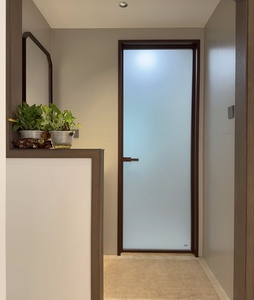 Soundproof Waterproof Aluminum Frame Glass Panel Door