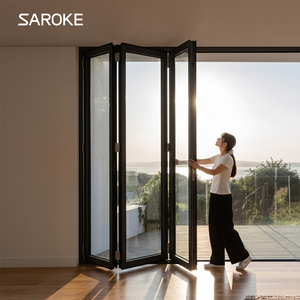 Villa Waterproof Custom 6 Panels Aluminum Folding Door