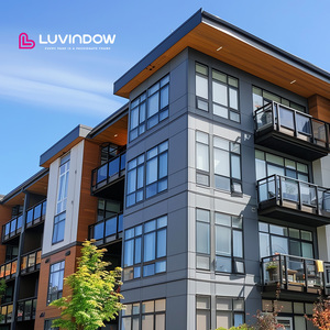 High Performance Thermal Break Aluminum Windows Double Glazed Soundproof Casement Windows