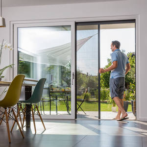 Aluminum Alloy Frame Pleated Mesh Folding Screen