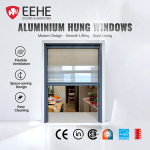 EEHE Vertical Aluminum Sliding Window CE Certified Thermal Break