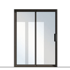 Modern Single Bronze Anodized Aluminium Glass Sliding Door 2500mm X 1600mm Doors Lists