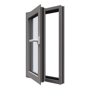 Double Glazed Thermal Insulated Aluminium Casement Windows Storm Impact Resistant Glass Window