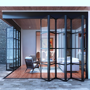 NFRC AS2047 Heavy Duty Aluminum Folding Patio Doors For Villa