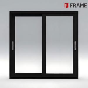 Configurable Aluminum Sliding Window Optional Double Glass Slim Frame 2 3 4 Panels Screen Flush Handle Housing Solution