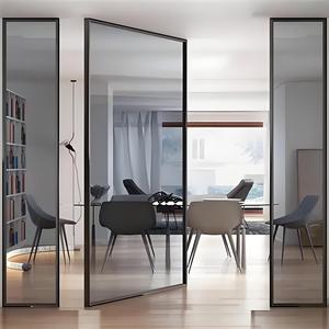 Aluminium Alloy Pivot Door House Security Hurricane Impact Resistant