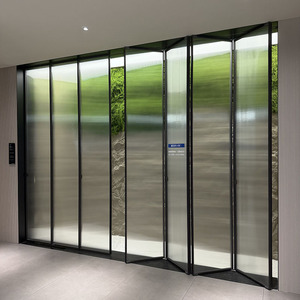 EBON 2025 New Style Aluminium Glass Patio Bi Fold Door Glass Folding Partition Wall