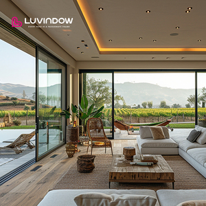Heavy-Duty Commercial & Residential Modern Energy Efficient Large Patio Sliding Aluminum Glass Doors And Windows