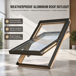 Aluminum Roof Balcony Window Skylight Double Glazed