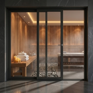 Balcony Patio Aluminum Windows and Doors Energy Efficiency Hurricane Impact Sliding Door