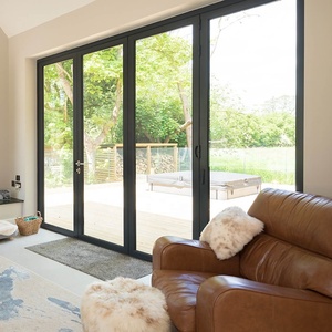 AMJ American Style NFRC Aluminum Bifold Doors Retractable Screen