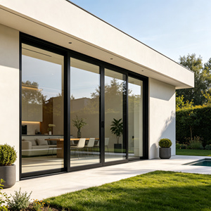Heavy Duty Aluminum Lift Slide Glass Door Triple Track