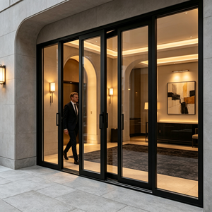 Energy Saving Thermally Broken Aluminum Stacking Multi-Slide Pocket Sliding Patio Doors