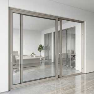 Aluminium Sliding Doors For Villa Patio Doors Double Glazed Waterproof