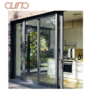 OUNA NOA Florida Standard High Impact 80PSF Hurricane Proof Sliding Door Aluminum Patio Door with Tinted Glass for Villa