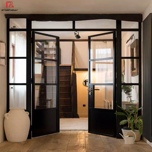 Modern Interior Shop Partition Aluminum Alloy Tempered Glass Doors for Bathroom Villa Balcony Dining Kitchen Thermal Insulation