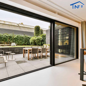 Modern Glass Sliding Door Soundproof Slim Frame